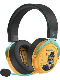 A4Tech Bloody MR595 Ασύρματο Gaming Headset Over Ear Yellow Black