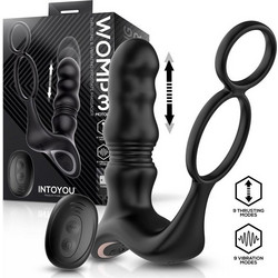 IntoYou Womp 3 Πρωκτικός Δονητής Ασύρματος 9.3cm Μαύρος
