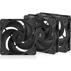 Arctic P12 Pro Reverse Case Fan 120mm με Σύνδεση 4-Pin PWM 3τμχ Black