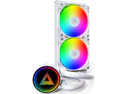 Montech LightFlow 240 Snow Υδρόψυξη CPU 120mm ARGB για Socket 1700 / 1851 / AM4 / AM5