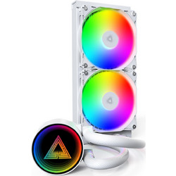 Montech LightFlow 240 Snow Υδρόψυξη CPU 120mm ARGB για Socket 1700 / 1851 / AM4 / AM5