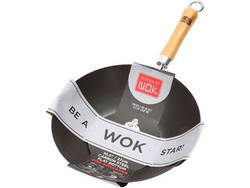 Dexam Wok Ανοξείδωτο Αντικολλητικό 27cm PRE-SEASONED