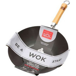 Dexam Wok Ανοξείδωτο Αντικολλητικό 27cm PRE-SEASONED