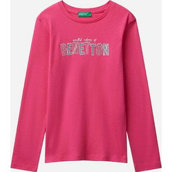 Benetton Παιδικό T-Shirt Μακρυμάνικο Φούξια 3I9WC10Q2-1A2