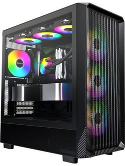 Montech X5 Black Gaming Midi Tower Κουτί Υπολογιστή RGB με Πλαϊνό Παράθυρο