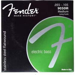 Fender 9050M Σετ 4 Χορδές Ηλεκτρικού Μπάσου Stainless Steel 55-105" Medium Tension
