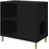 vidaXL Ξύλινo Σπιτάκι Γάτας 72x42.5x70cm Μαύρο 8000681