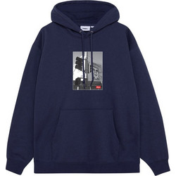 Obey Γυναικείο Φούτερ Oversized με Κουκούλα & Τσέπες Navy Μπλε 1562401