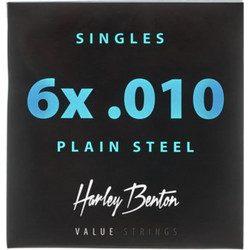 Harley Benton Valuestrings Σετ 6 Χορδές Ακουστικής / Ηλεκτρικής Κιθάρας Plain Steel 10"