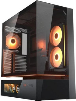 Cougar CFV235 Vision Black Gaming Midi Tower Κουτί Υπολογιστή RGB με Πλαϊνό Παράθυρο