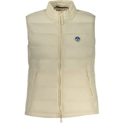 North Sails Αμάνικο Γυναικείο Μπουφάν Puffer Κοντό Εκρού 000016000