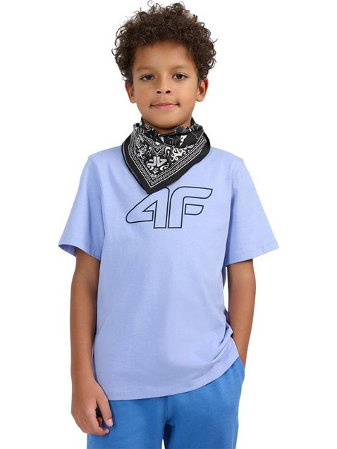 4F Παιδικό T-Shirt Κοντομάνικο Γαλάζιο 4FJWSS26TTSHM3007-33S