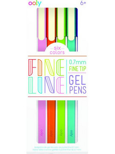 OOLY Fine Line Σετ Στυλό Gel 0.7mm Πολύχρωμο 6τμχ 132-138