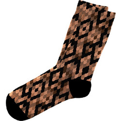 Dimisocks Do You Dare Snake Skin Ανδρικές Κάλτσες Ψηλές με Σχέδια Καφέ 60040