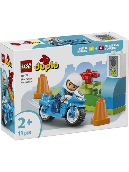 Lego Duplo Blue Police Motorcycle για 2+ Ετών 10471