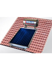 Wilco Ηλιακός Θερμοσίφωνας 120lt 1.75m² Glass Διπλής Ενέργειας Κεραμοσκεπής