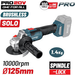 Bormann BBP5305 NT-084433 Γωνιακός Τροχός Μπαταρίας 2V 125mm Solo