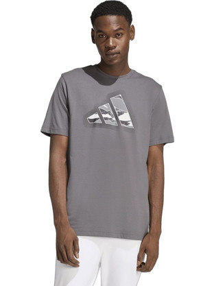 Adidas Camo Ανδρικό Αθλητικό T-Shirt Γκρι JZ7494