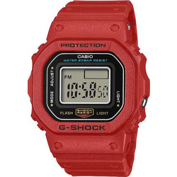 Casio G-Shock Nano Ψηφιακό Ανδρικό Ρολόι Χρονογράφος με Κόκκινο Καουτσούκ Λουράκι DWN-5600-4ER