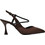PieDini Γόβες Slingback με Λεπτό Ψηλό Τακούνι & Στρας Σοκολατί 0610