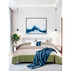 Γαρύφαλλο Κουβερτοπάπλωμα King Size 240x260 Patchwork Πράσινο Μπεζ