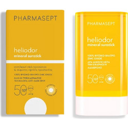 Pharmasept Heliodor Mineral Αντηλιακό Stick Προσώπου & Σώματος SPF50 25gr