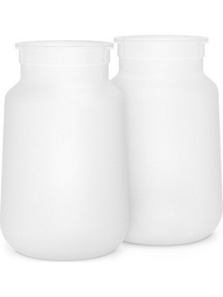 Suavinex Zero. Zero Σετ Θήκες Μπιμπερό Λευκές 2τμχ