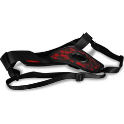 Joy Division De Luxe Without Back Harness Strap On Μαύρο Κόκκινο