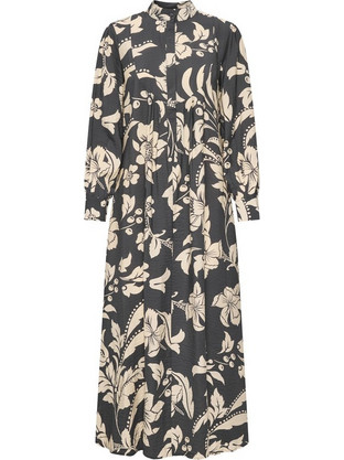 JDY Midi Καθημερινό Φόρεμα Floral Μεταξωτό Ανθρακί 15366443