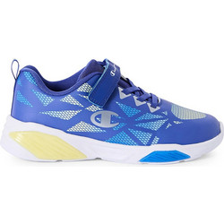 Champion Wave Παιδικά Sneakers με Φωτάκια Royal Blue Κίτρινα S33227-BS038