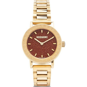 Missoni M2 Swiss Made Γυναικείο Ρολόι με Χρυσό Μεταλλικό Μπρασελέ MWECA0423