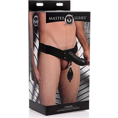 Master Series Pumper Harness Strap On με Dildo 17.8cm Μαύρο