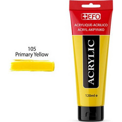 EFO 105 Primary Yellow Ακρυλικό Χρώμα Ζωγραφικής 120ml