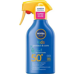 Nivea Sun Kids Protect & Care 5 in 1 Παιδικό Αντηλιακό Spray Προσώπου & Σώματος SPF50+ 250ml