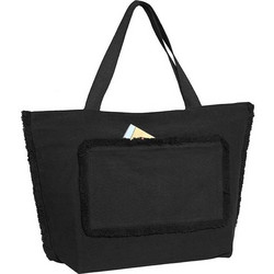 UBAG Tahiti Υφασμάτινη Τσάντα Θαλάσσης Ώμου Μαύρη 38x57cm