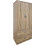 Pakoworld Δίφυλλη Ντουλάπα Ρούχων Alvia Sonoma 80x51.5x180cm 383-000174