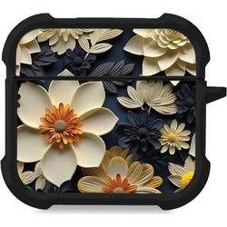 Sonique 3D Flower Series Θήκη Σιλικόνης για Apple AirPods 4 Εκρού