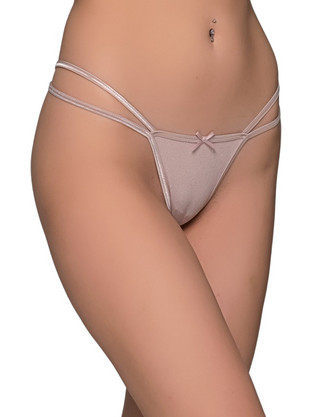 Milena By Paris Γυναικείο Sexy String Μπεζ 6917