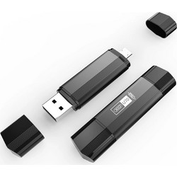 XO U70 128GB USB Stick 3.2 Gen 1 με USB-A & USB-C
