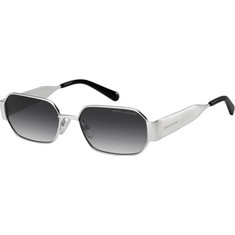Marc Jacobs MARC890/S 84J/9O Γυναικεία Γυαλιά Ηλίου Ορθογώνια Μεταλλικά Ασημί με Μαύρο Φακό