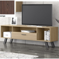 Mellos Home Έπιπλο Τηλεόρασης Μοριοσανίδα Wenge Μ150xΠ52xΥ40cm Tina MHTV10-WE