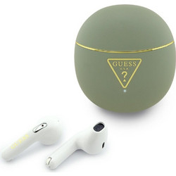 Guess Gold Line Triangle Ακουστικά Bluetooth Earbud Ανθεκτικά στο Νερό Khaki