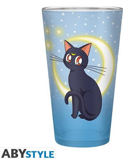 AbyStyle Ποτήρι Νερού Πλαστικό Sailor Moon Luna Artemis Μπλε 400ml 3665361080626