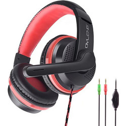 Ovleng OV-X8 Gaming Headset Over Ear Black Red