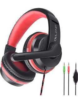 Ovleng OV-X8 Gaming Headset Over Ear Black Red