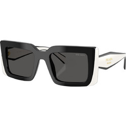 Prada PRD01S 20G08Z Γυναικεία Γυαλιά Ηλίου Πεταλούδα Κοκάλινα Μαύρο Άσπρο με Μαύρο Φακό
