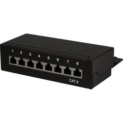 LogiLink NP0017B Ethernet Patch Panel Επιτοίχιο 8 Θυρών Cat.6 Shielded