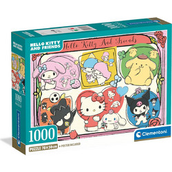 Puzzle Clementoni Hello Kitty & Friends 1000 Κομμάτια