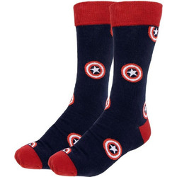 Cerda Marvel Captain America Avengers Ανδρικές Κάλτσες Ψηλές με Σχέδια Navy Μπλε 2900002538