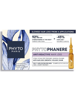 Phyto Phytophanere Anti-Reactive Αμπούλες κατά της Τριχόπτωσης 12x5ml